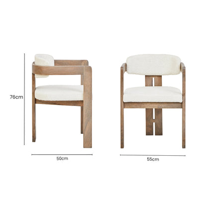 Garda Grey Mango Wood Chair