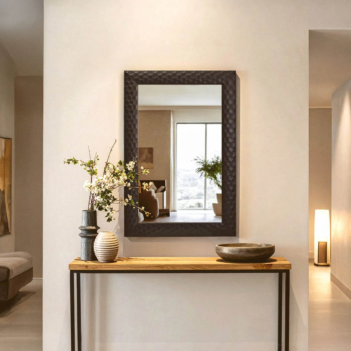 Kendal Wall Mirror With Black Frame