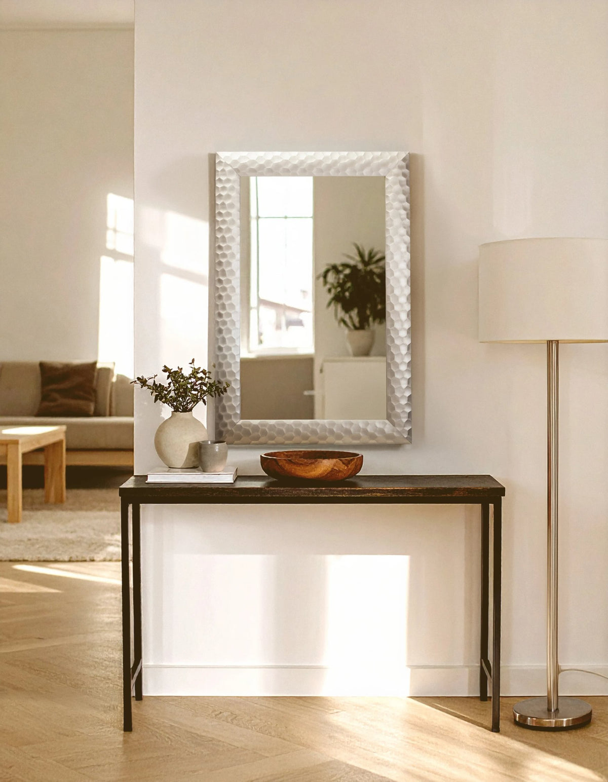 Kendal Wall Mirror With Silver Frame