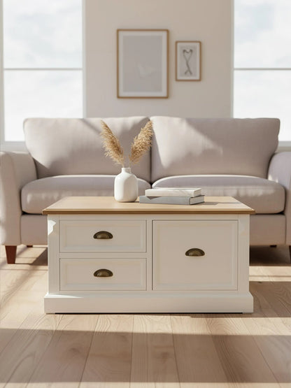 Chatsworth Square Coffee Table with Drawers