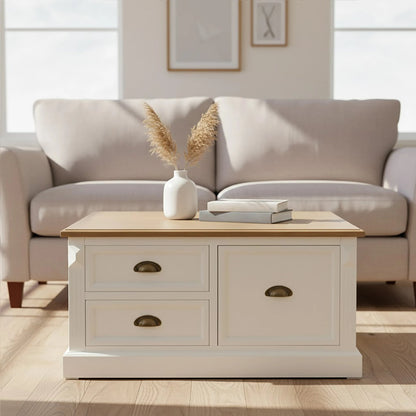 Chatsworth Square Coffee Table with Drawers