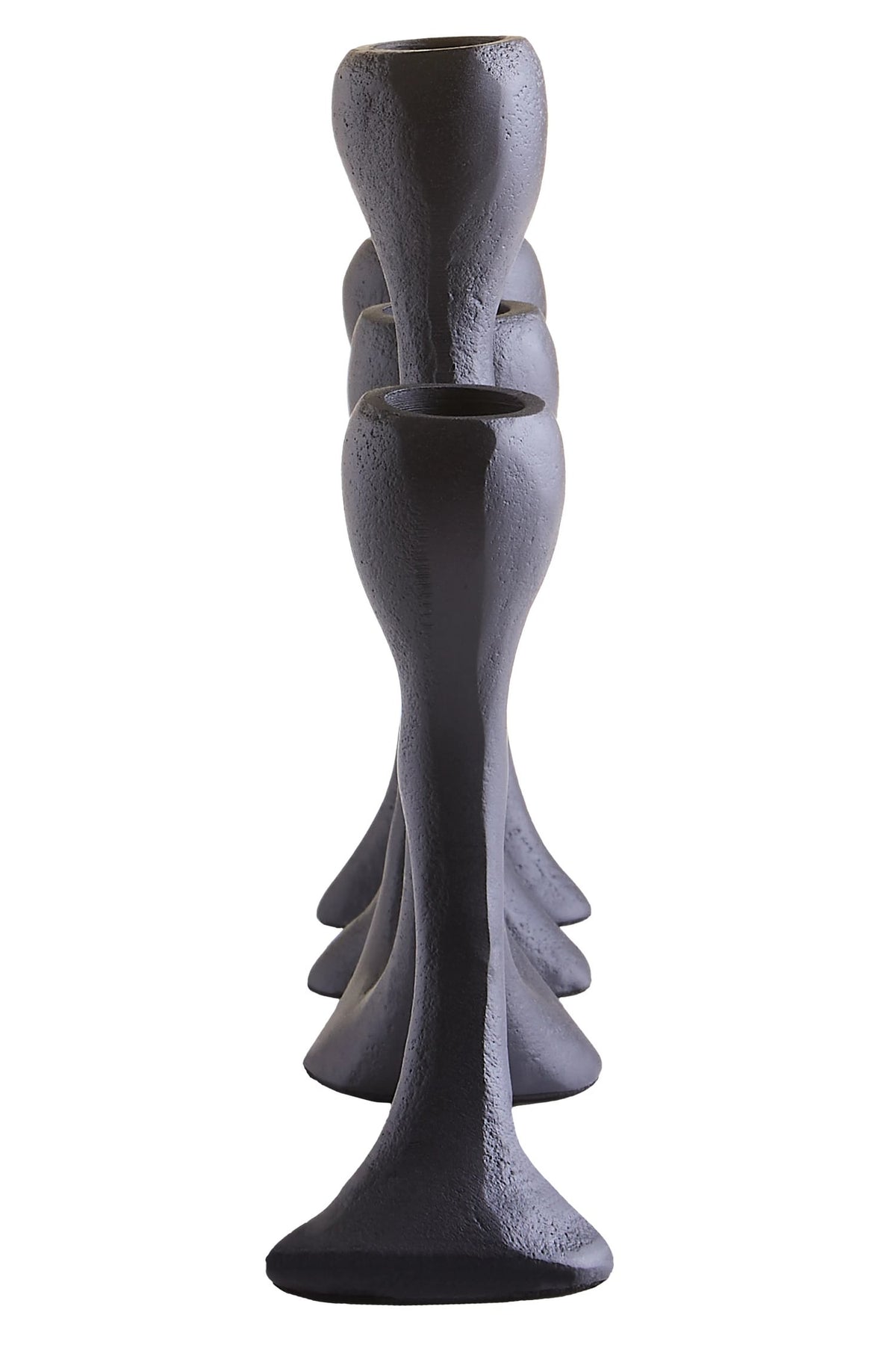 Link Four Light Black Candle Holder