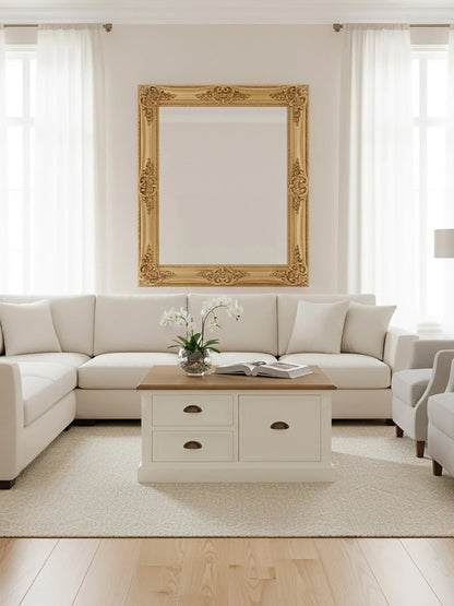 Chatsworth Square Coffee Table with Drawers
