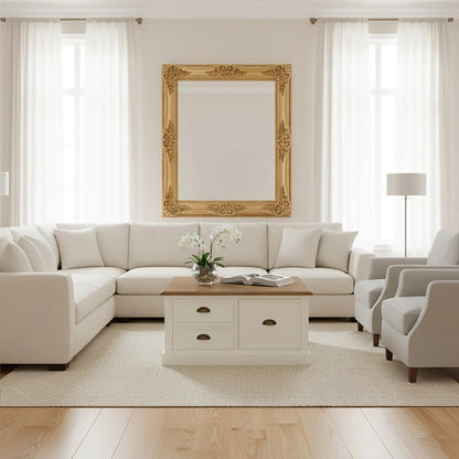 Chatsworth Square Coffee Table with Drawers