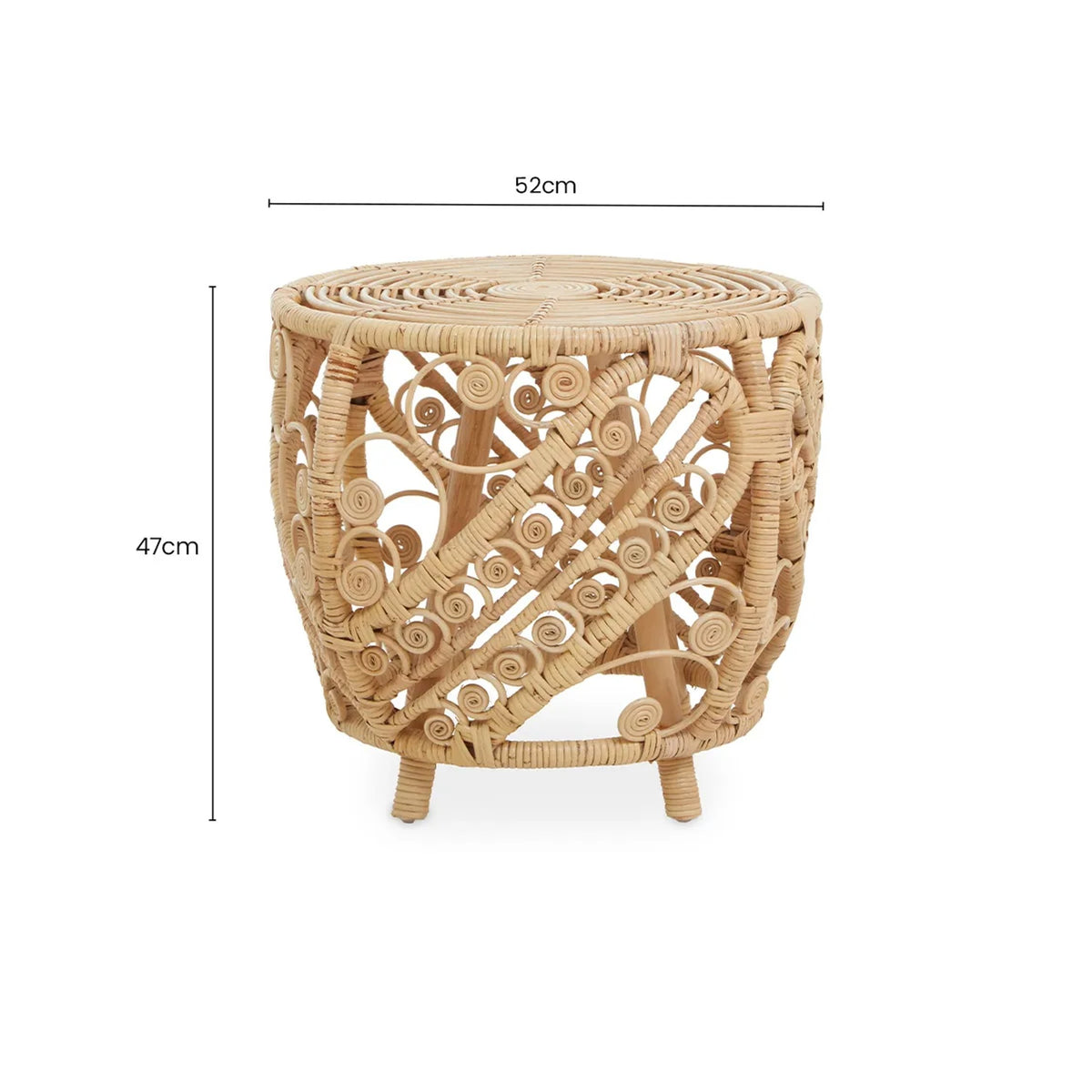 Rinjani Large Natural Rattan Table