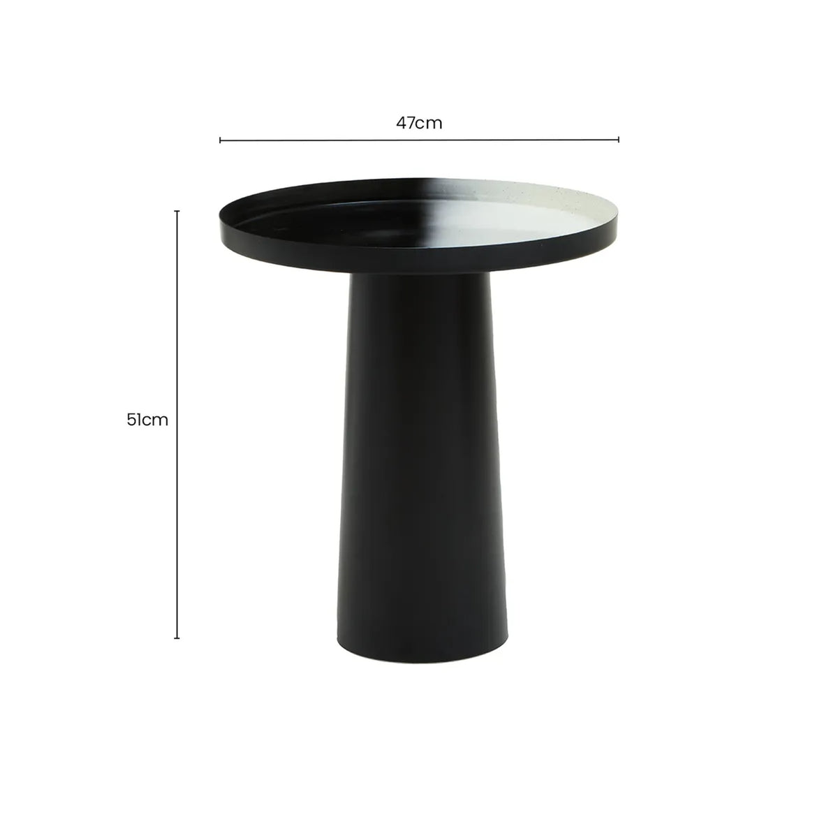 Arbor Black And White Ombre Side Table