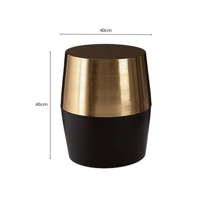 Margaux Black And Copper Side Table