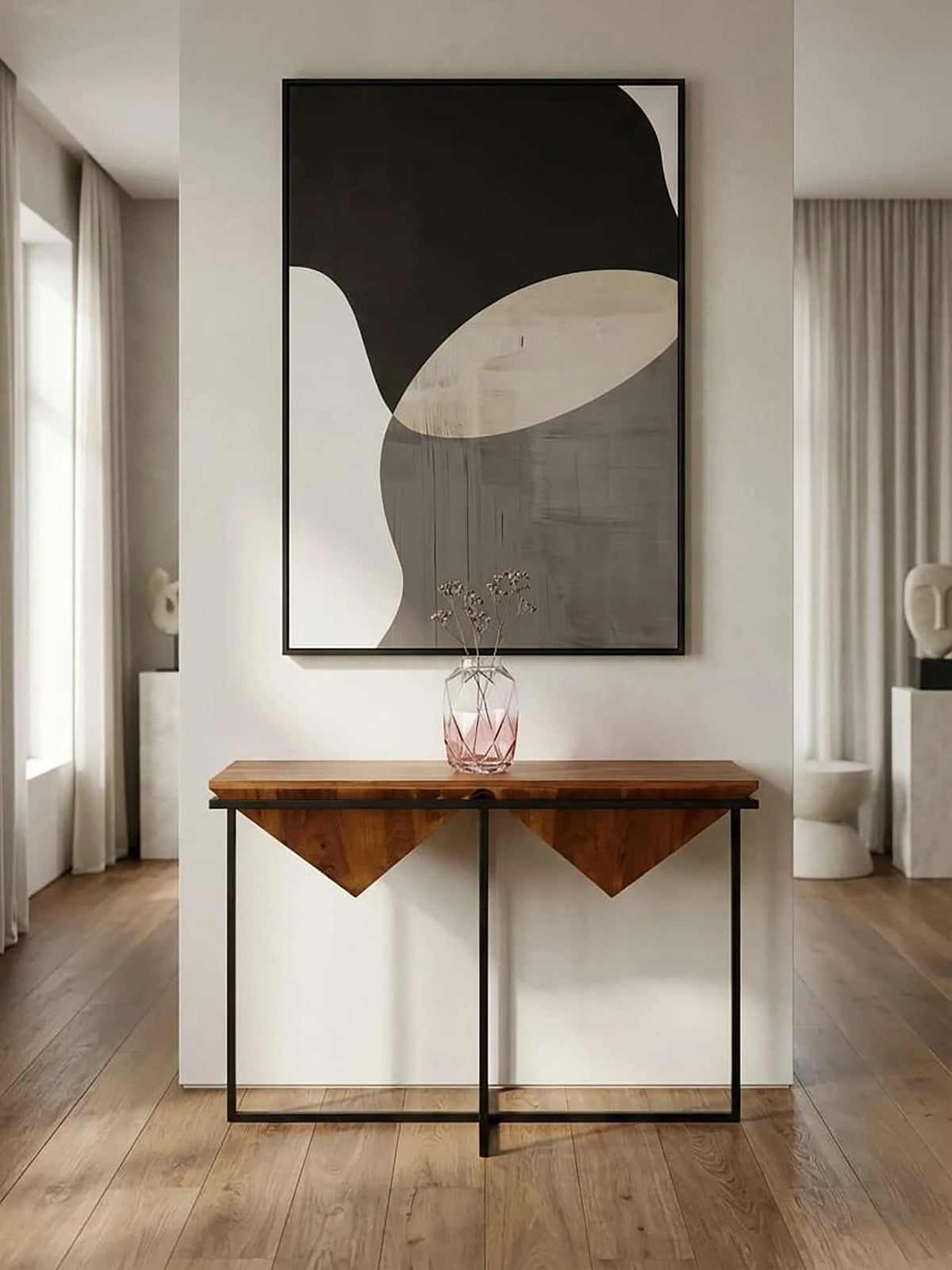 Kasauli Acacia Pyramid Console Table