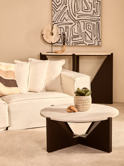 Bloom Large Cream Textured Ceramic Planter