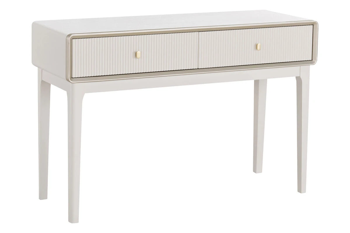 Avenor Ivory Wood Veneer Two Drawer Dressing Table