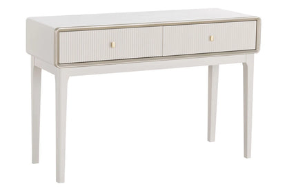 Avenor Ivory Wood Veneer Two Drawer Dressing Table