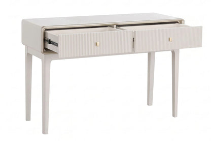 Avenor Ivory Wood Veneer Two Drawer Dressing Table