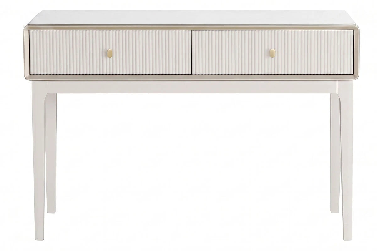 Avenor Ivory Wood Veneer Two Drawer Dressing Table