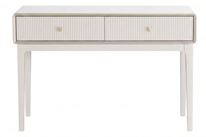 Avenor Ivory Wood Veneer Two Drawer Dressing Table