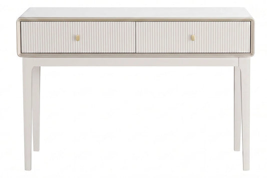 Avenor Ivory Wood Veneer Two Drawer Dressing Table