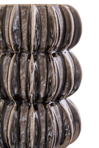 Bubelle Grey Stoneware Bubble Vase