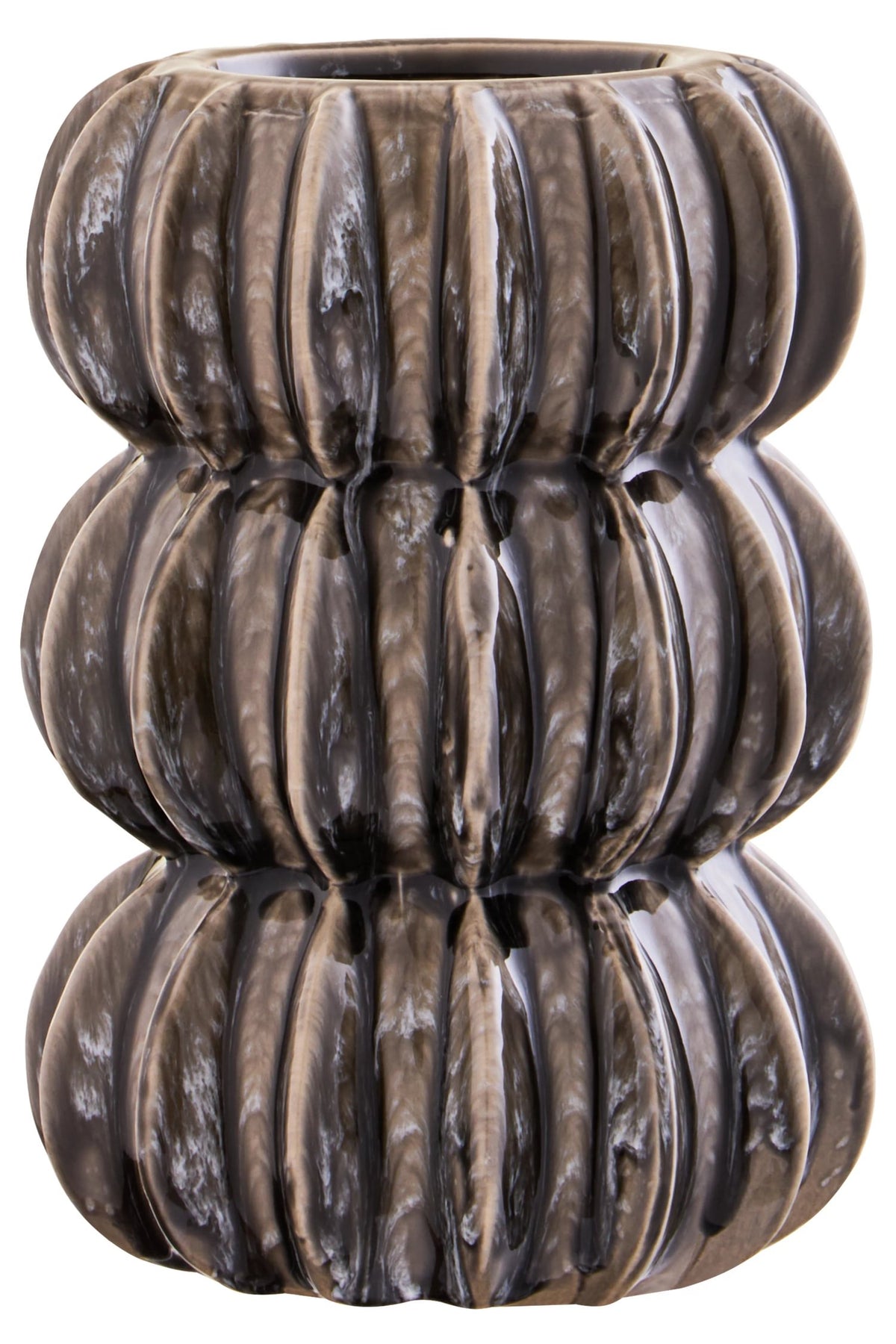 Bubelle Grey Stoneware Bubble Vase