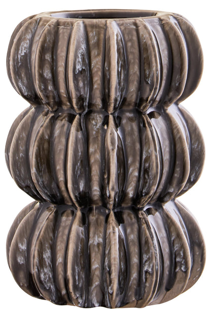 Bubelle Grey Stoneware Bubble Vase