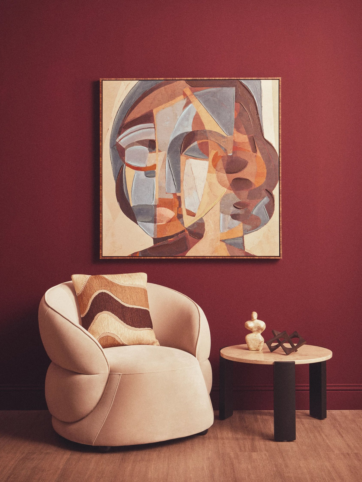 Cavello Chocolate Marble Abstract Sculpture