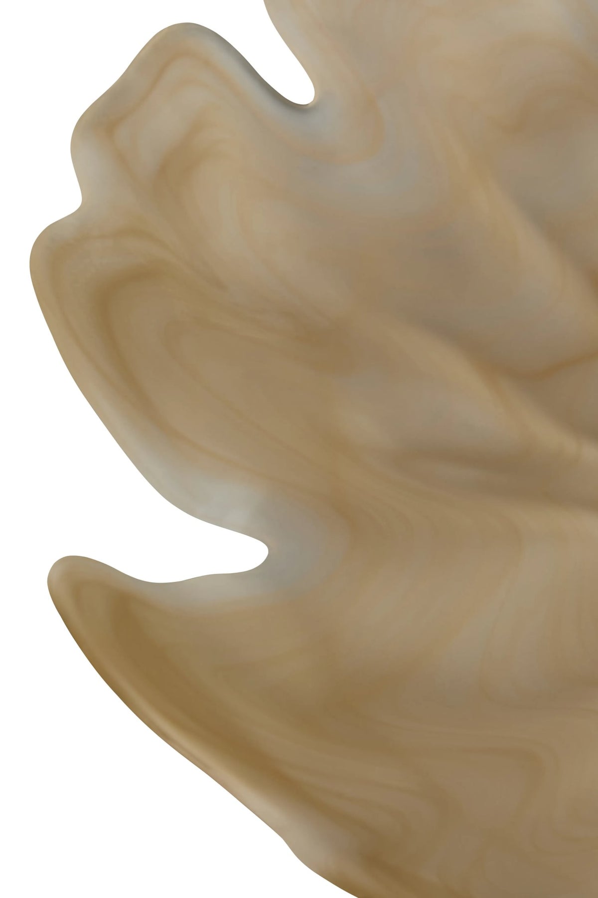 Lunelle Natural Fluted Glass Pedestal Bowl