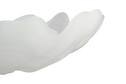 Lunelle Fluted White Glass Plate