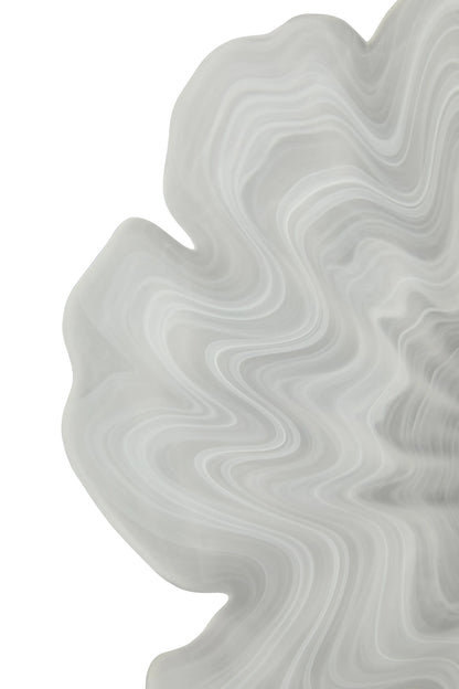 Lunelle Fluted White Glass Plate