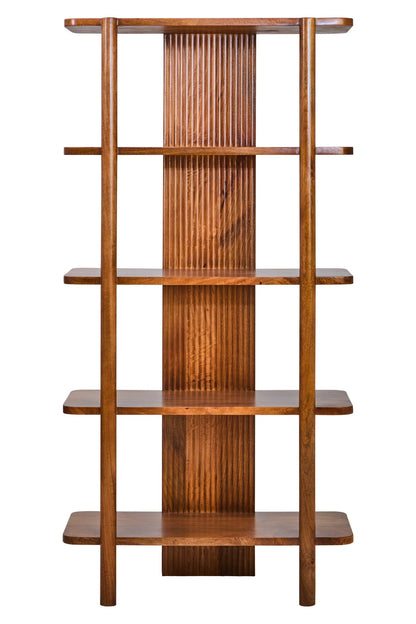Garda Five Tier Mango Wood Shelf Unit