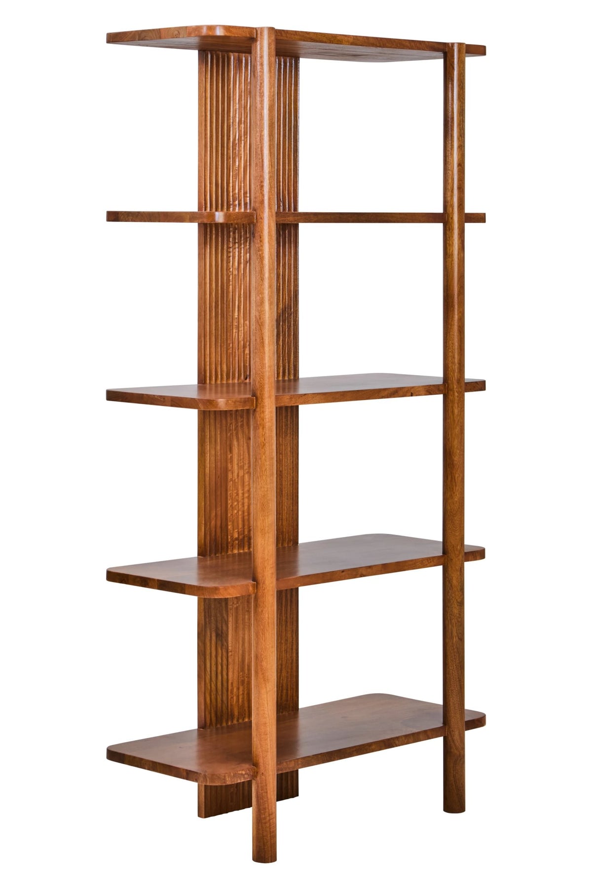 Garda Five Tier Mango Wood Shelf Unit