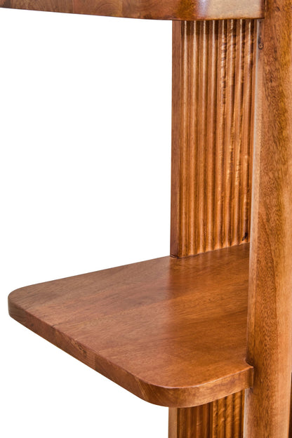 Garda Five Tier Mango Wood Shelf Unit