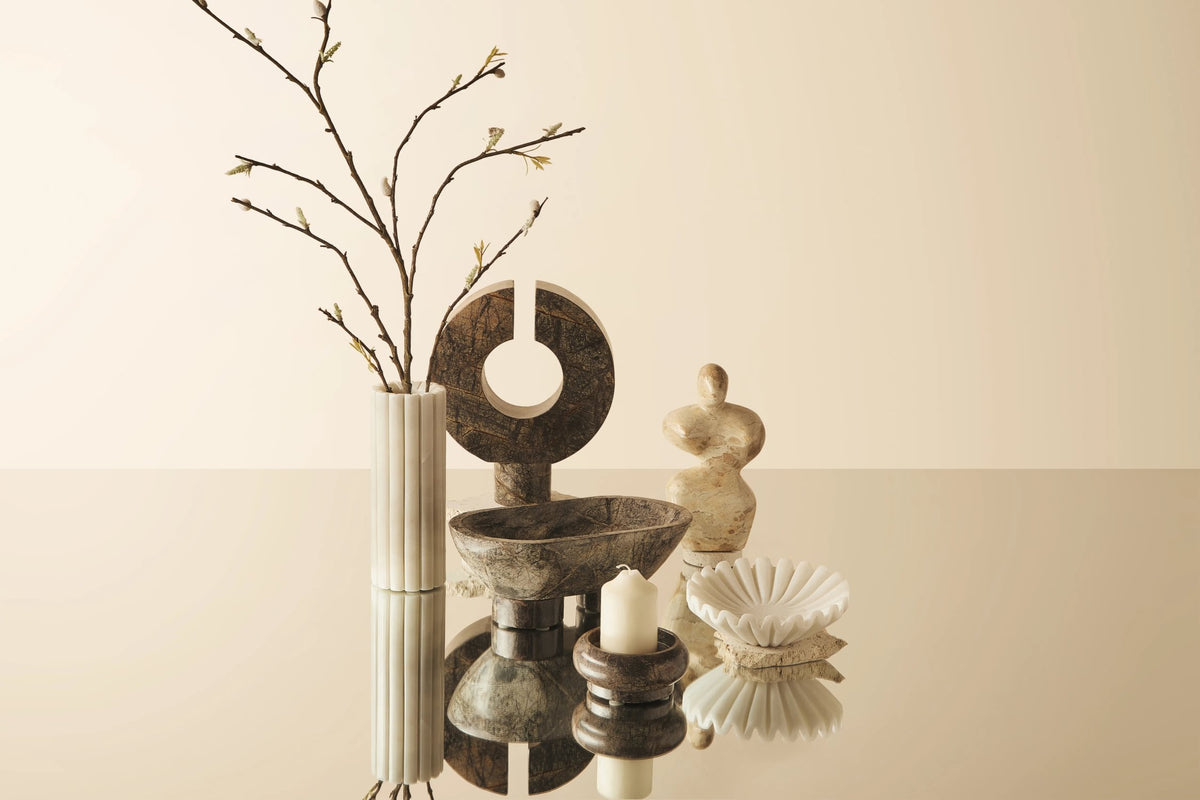Cavello Chocolate Marble Abstract Sculpture