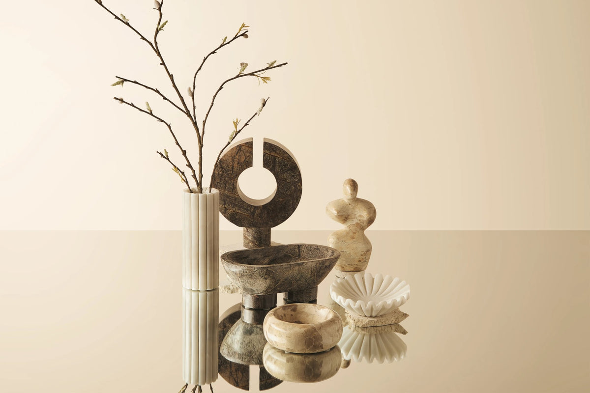 Cavello Chocolate Marble Abstract Sculpture