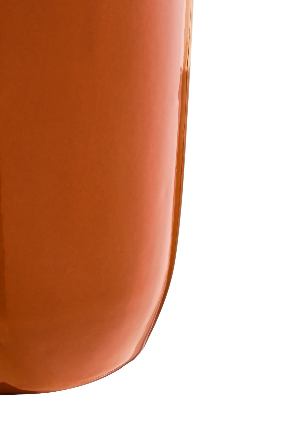 Cadence Burnt Orange Large Vase with Abstract Handles
