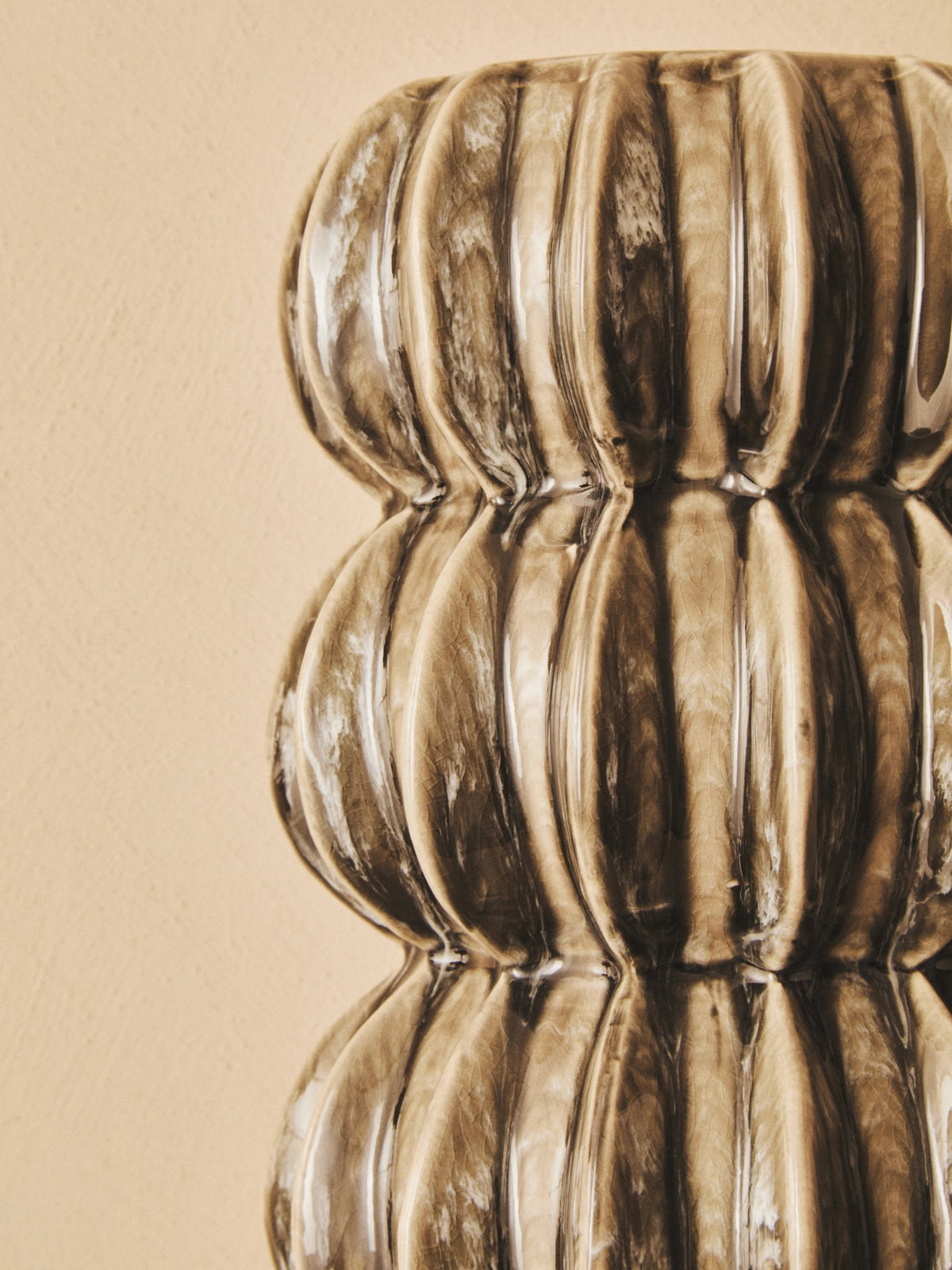 Bubelle Grey Stoneware Bubble Vase