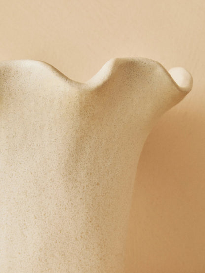 Cadence Cream Scalloped Edge Small Vase