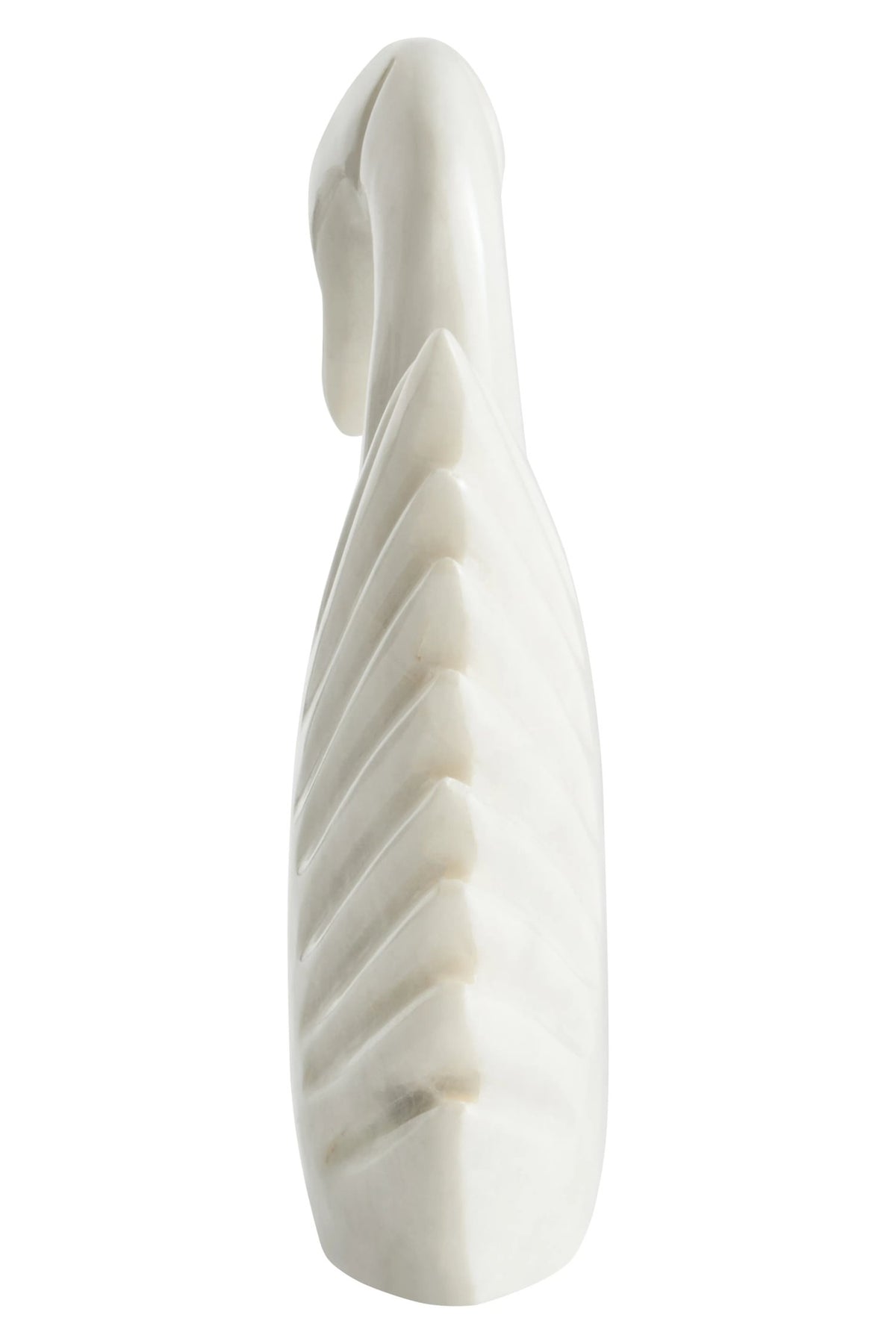 Carrara White Marble Decorative Swan