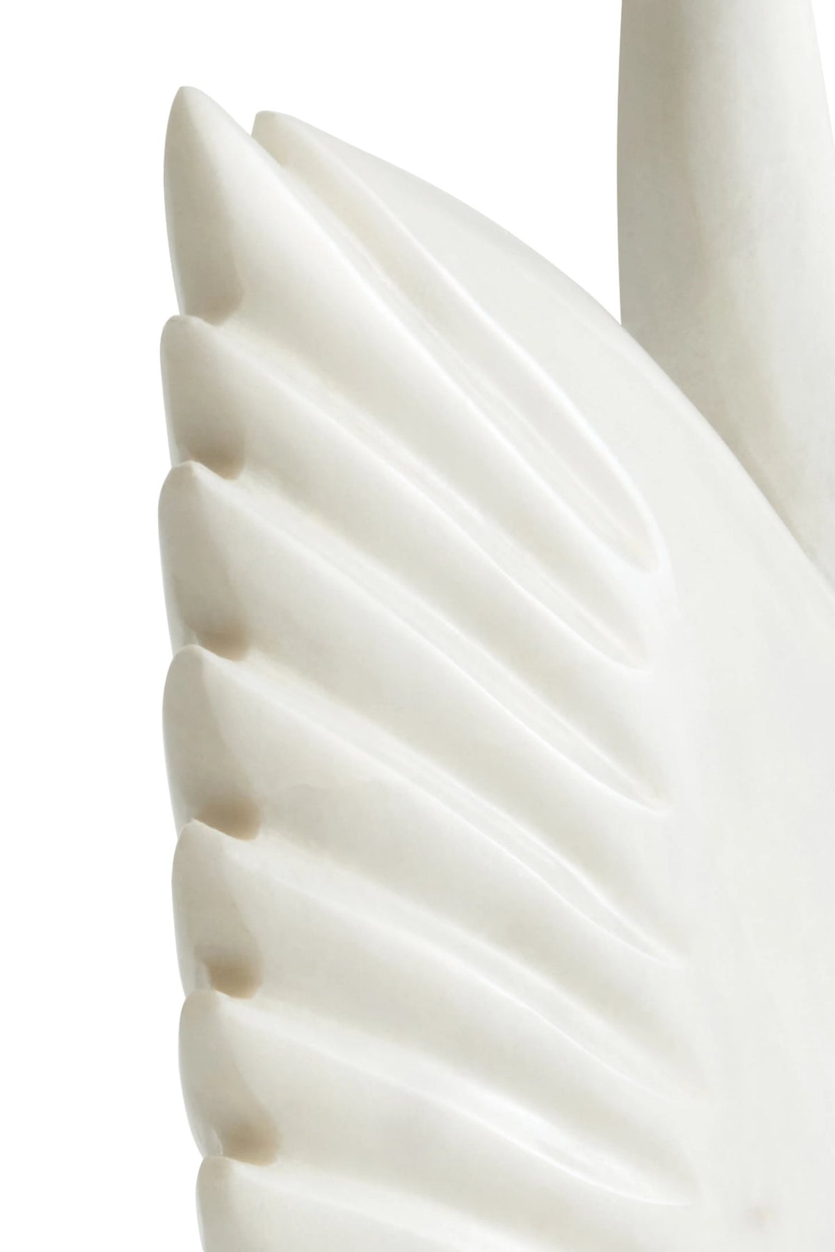 Carrara White Marble Decorative Swan
