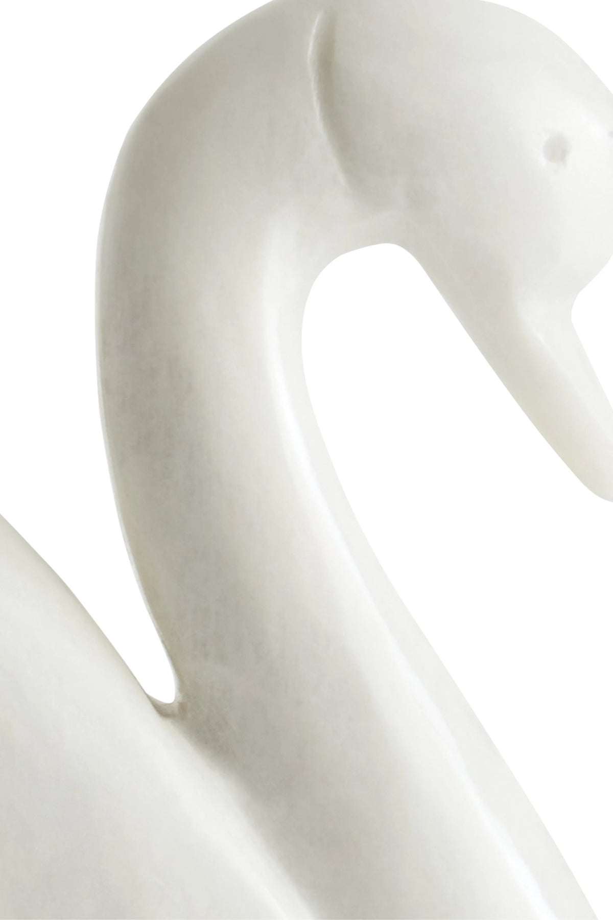 Carrara White Marble Decorative Swan