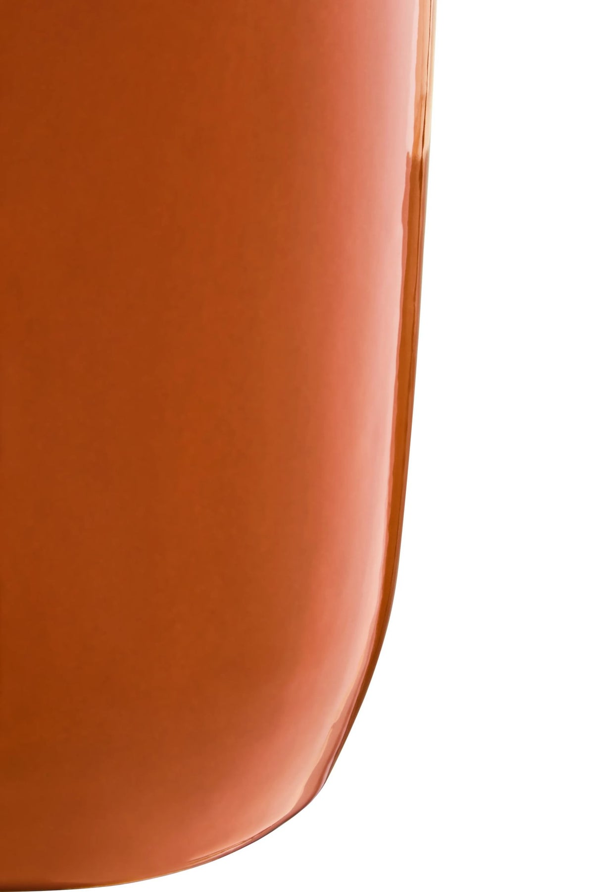 Cadence Burnt Orange Large Vase with Abstract Handles