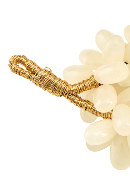 Pomona Large White Onyx Decorative 100 Grapes