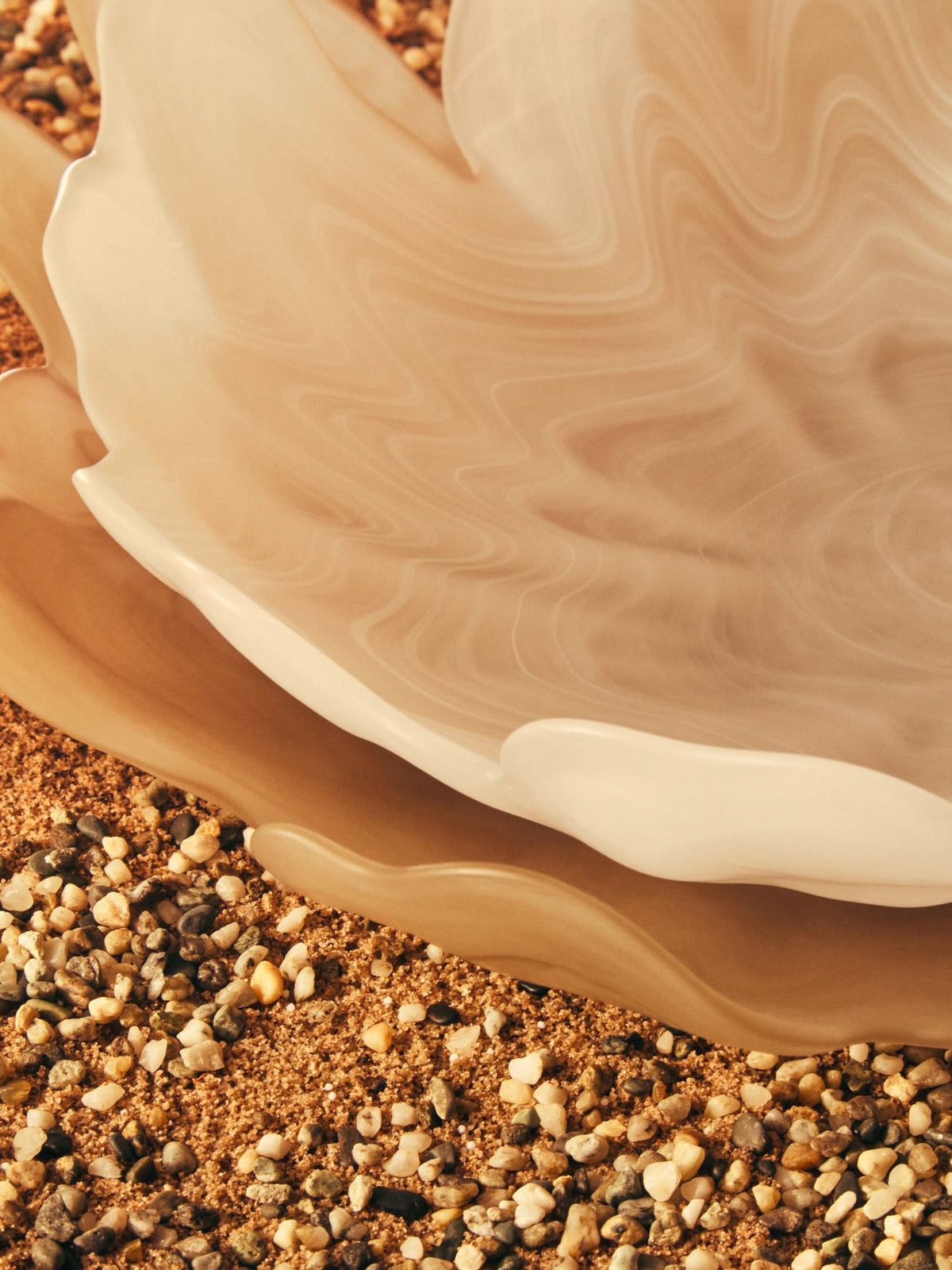 Lunelle Natural Fluted Glass Plate