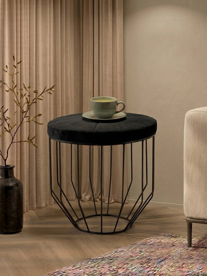 Chelsea Townhouse Hair On Hide Top Round Side Table