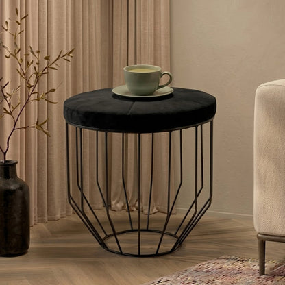 Chelsea Townhouse Hair On Hide Top Round Side Table