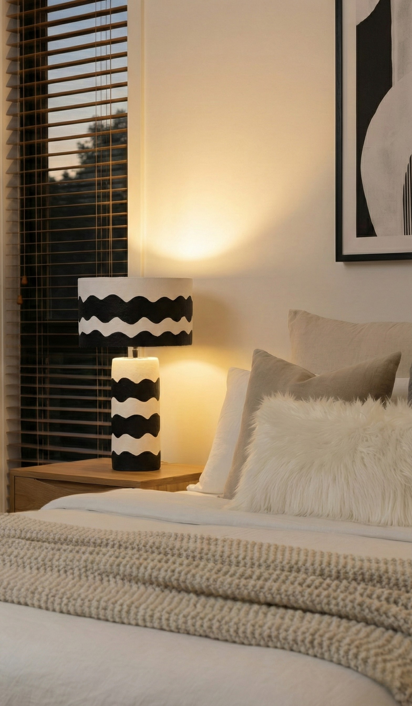 Folia Cream Fur Cushion