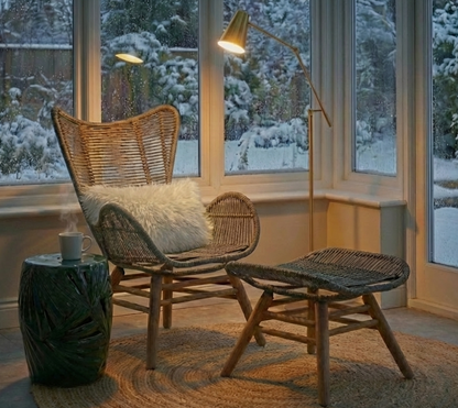 Folia Cream Fur Cushion