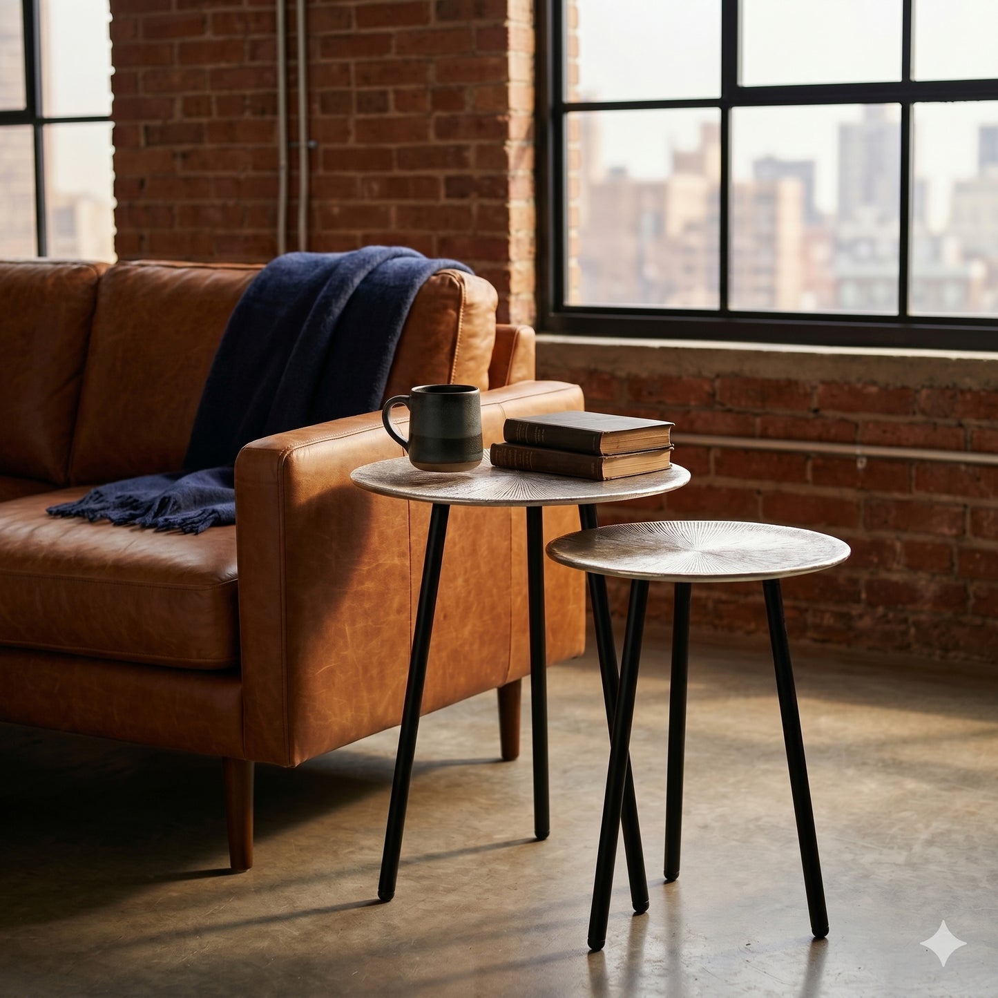 Knight Set of two Side Tables