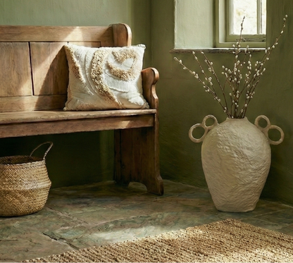 Zola Cream Textured Cushion