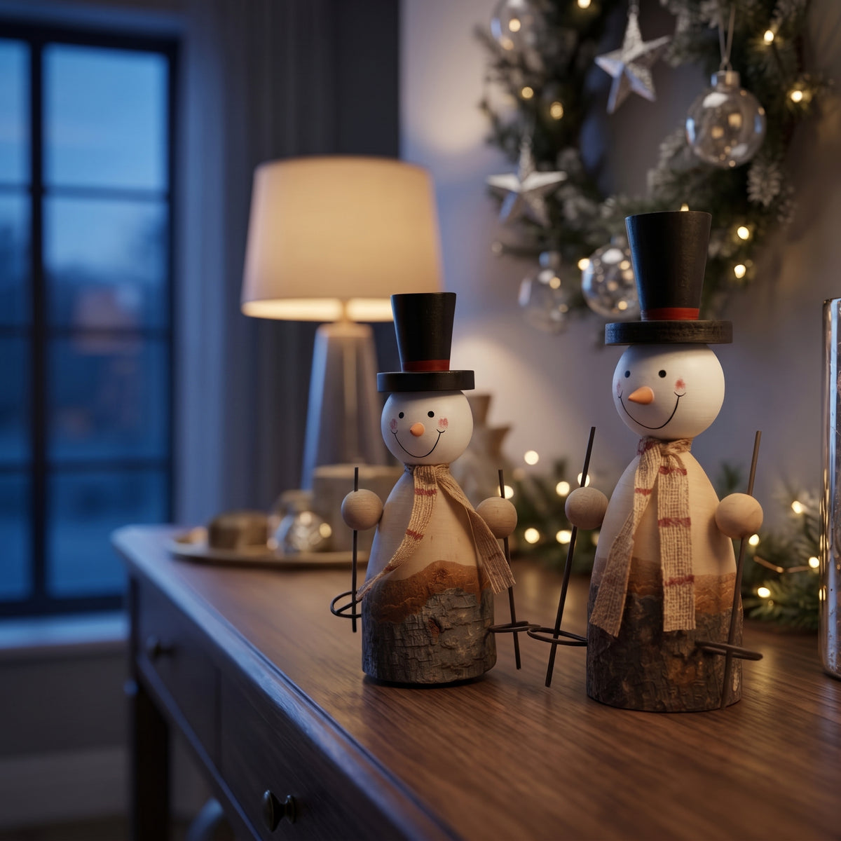 Large Rustic Snowman