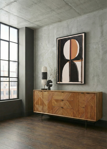 Modernist Abstract Geometric Design Wall Art
