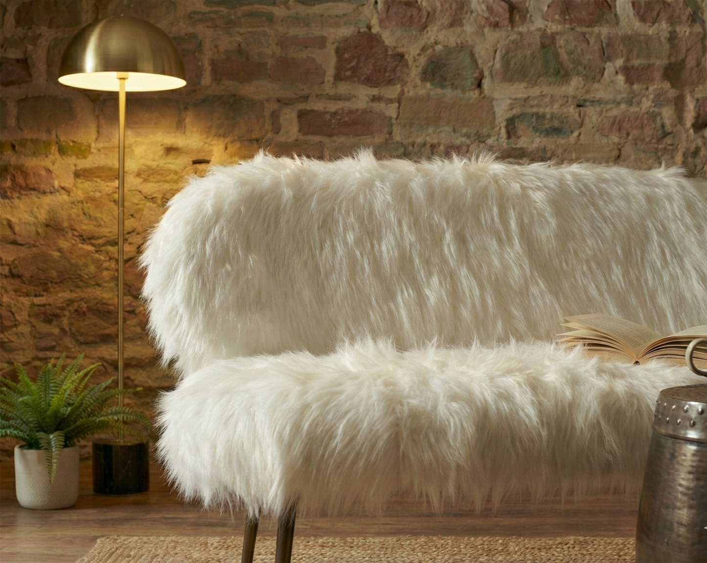 Ochre Sofa With Black Legs