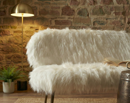 Ochre Sofa With Black Legs